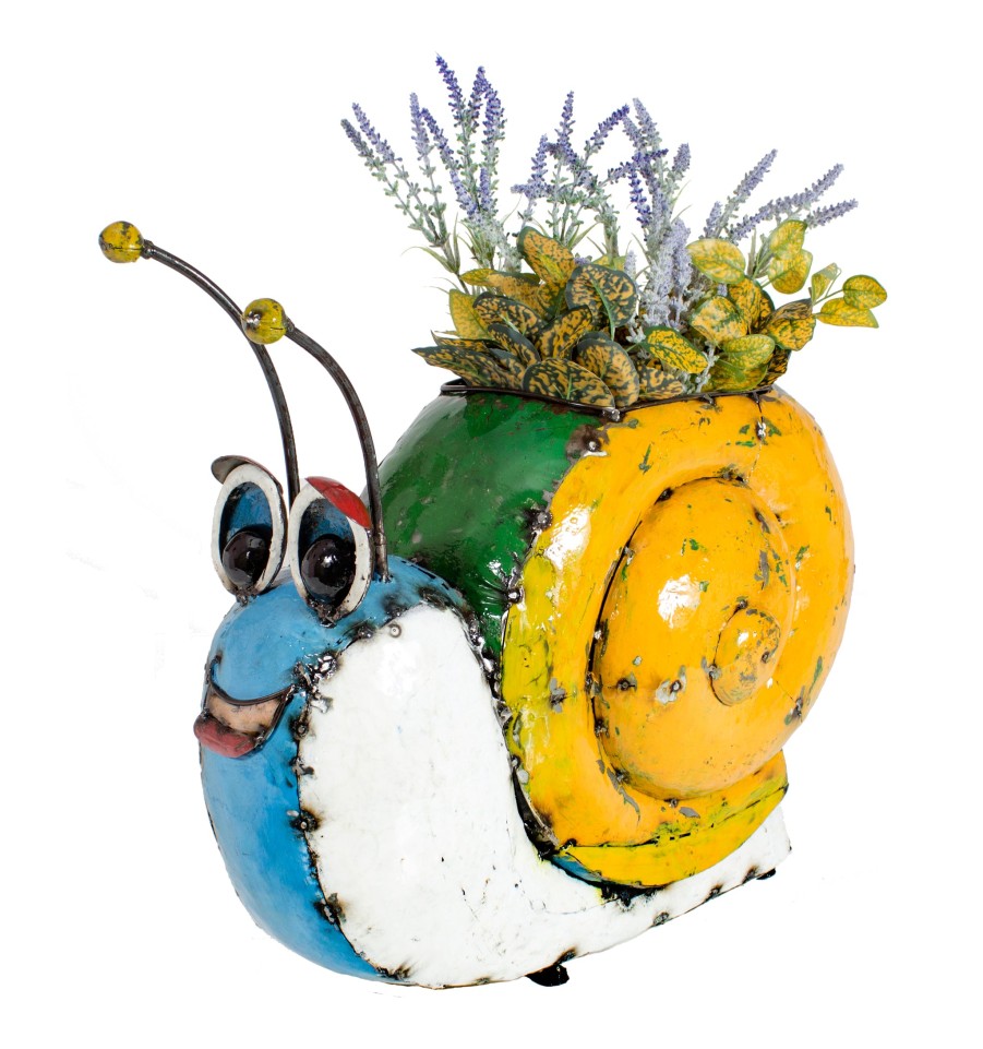 Think Outside Planters And Pots | Sammy The Snail Planter