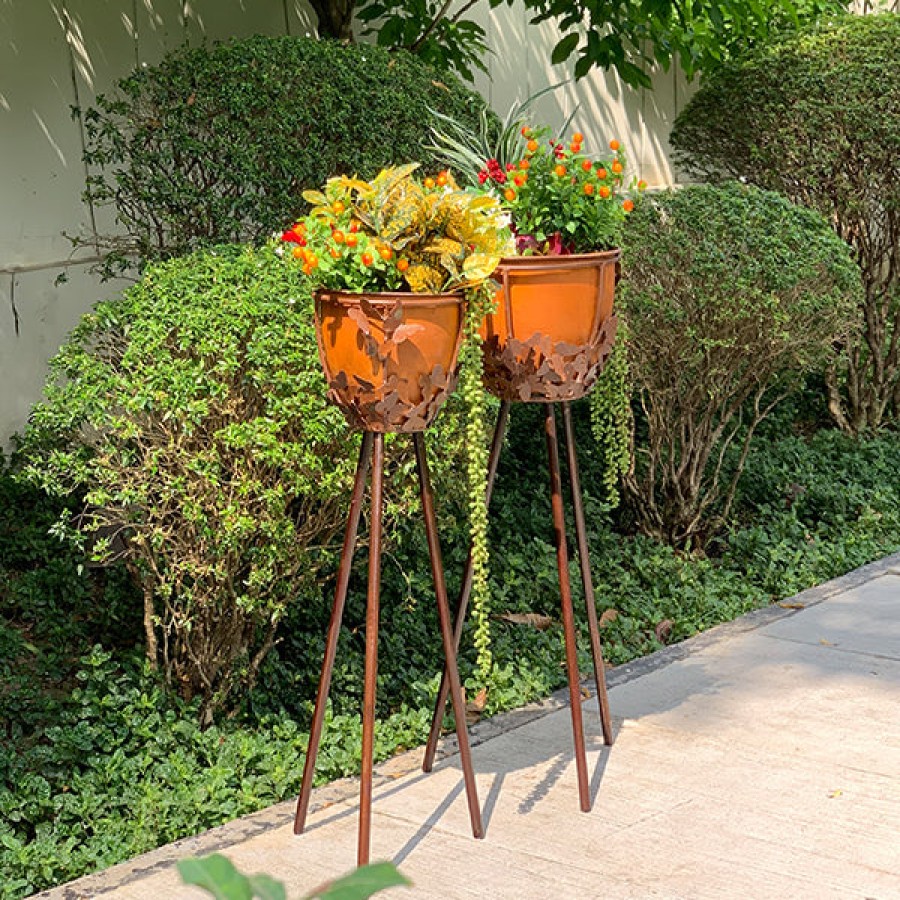 Think Outside Planters And Pots | Butterfly Planter With Stand - Large