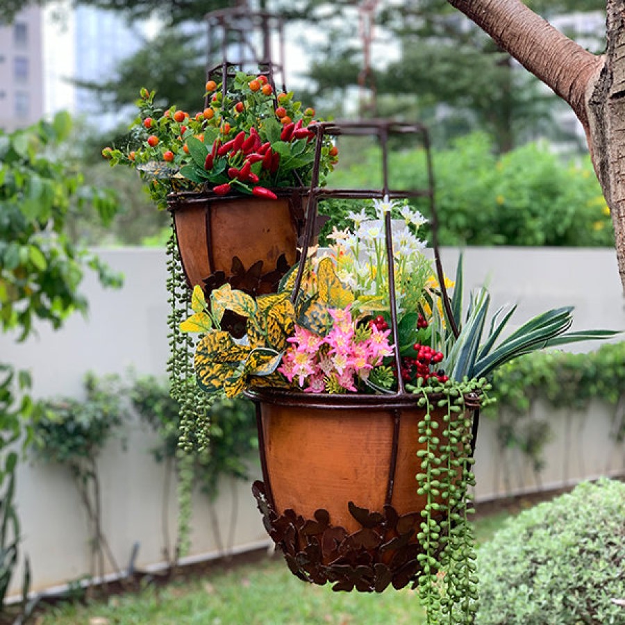 Think Outside Planters And Pots | Butterfly Hanging Planters - Large